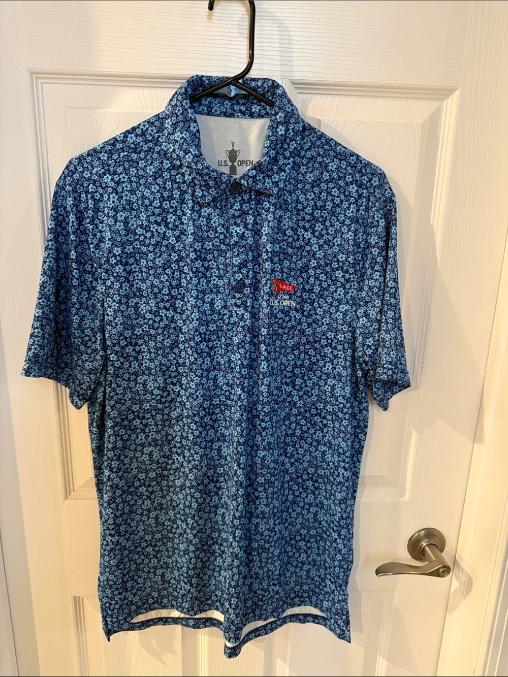 U.S. Open Men's Navy Floral Polo Shirt